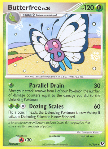 Butterfree (14/106) [Diamond & Pearl: Great Encounters] - The Mythic Store | 24h Order Processing