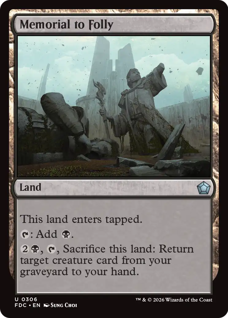 Memorial to Folly [Foundations Commander] - The Mythic Store | 24h Order Processing
