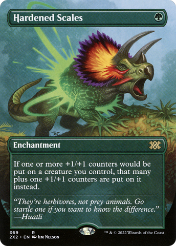 Hardened Scales (Borderless Alternate Art) [Double Masters 2022] - The Mythic Store | 24h Order Processing