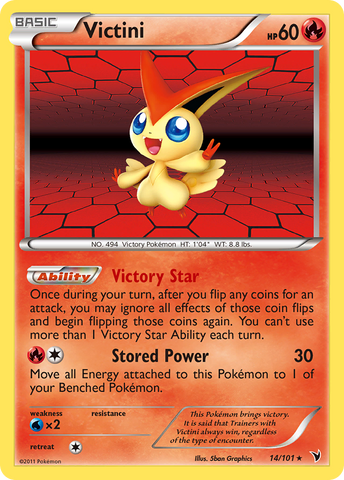 Victini (14/101) [Black & White: Noble Victories] - The Mythic Store | 24h Order Processing