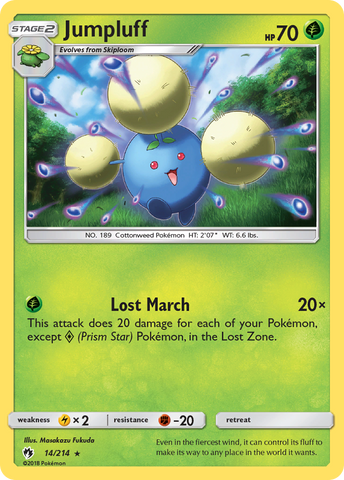 Jumpluff (14/214) [Sun & Moon: Lost Thunder] - The Mythic Store | 24h Order Processing