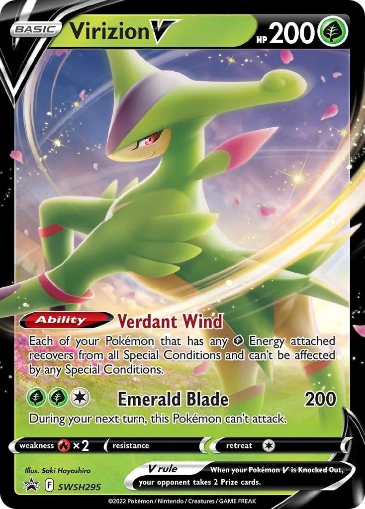 Virizion V (SWSH295) [Sword & Shield: Black Star Promos] - The Mythic Store | 24h Order Processing
