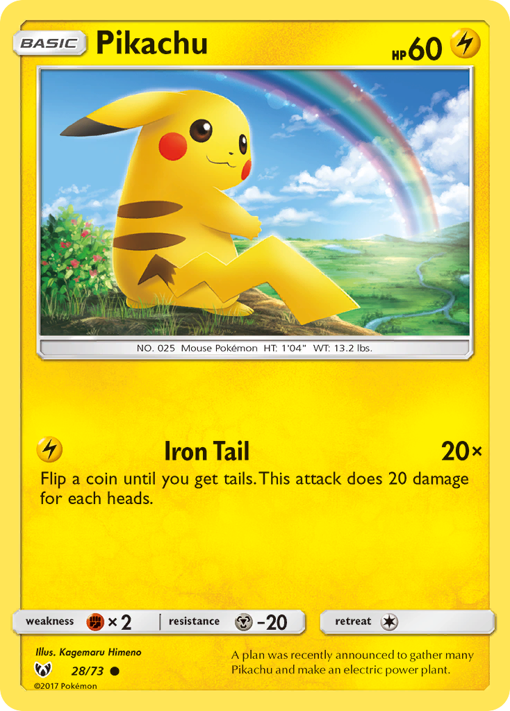 Pikachu (28/73) [Sun & Moon: Shining Legends] - The Mythic Store | 24h Order Processing