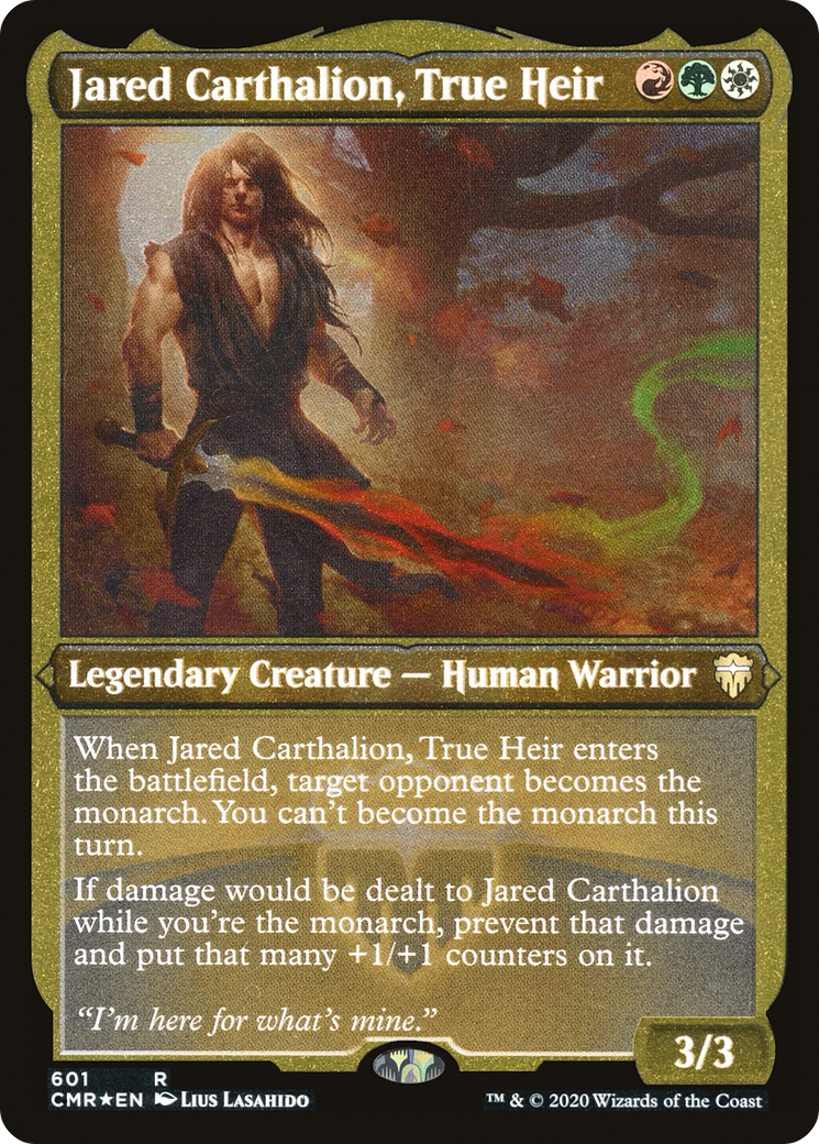 Jared Carthalion, True Heir (Etched) [Commander Legends] - The Mythic Store | 24h Order Processing