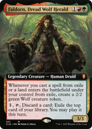 Faldorn, Dread Wolf Herald (Extended Art) [Commander Legends: Battle for Baldur's Gate] - The Mythic Store | 24h Order Processing