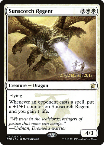 Sunscorch Regent [Dragons of Tarkir Prerelease Promos] - The Mythic Store | 24h Order Processing