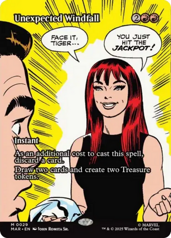 Unexpected Windfall (Borderless) [Marvel Universe: Eternal-Legal] - The Mythic Store | 24h Order Processing