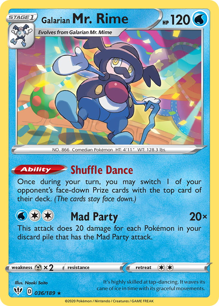 Galarian Mr. Rime (036/189) [Sword & Shield: Darkness Ablaze] - The Mythic Store | 24h Order Processing