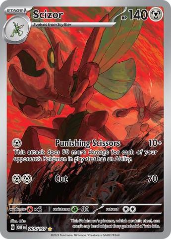 Scizor (205/197) [Scarlet & Violet: Obsidian Flames] - The Mythic Store | 24h Order Processing