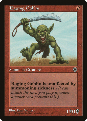Raging Goblin (No Flavor Text) [Portal] - The Mythic Store | 24h Order Processing