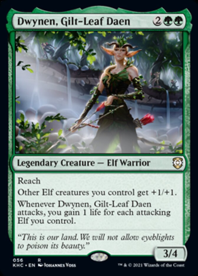 Dwynen, Gilt-Leaf Daen [Kaldheim Commander] - The Mythic Store | 24h Order Processing