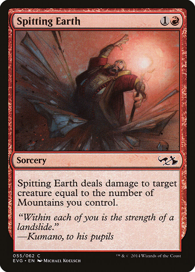 Spitting Earth (Elves vs. Goblins) [Duel Decks Anthology] - The Mythic Store | 24h Order Processing