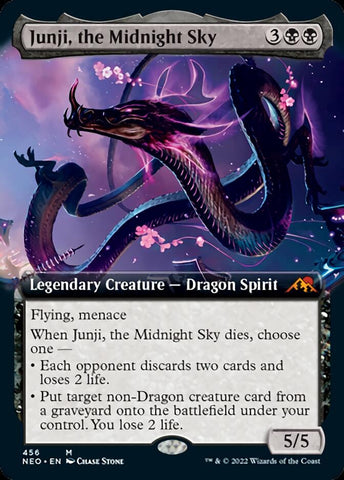 Junji, the Midnight Sky (Extended Art) [Kamigawa: Neon Dynasty] - The Mythic Store | 24h Order Processing
