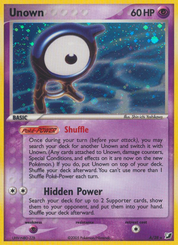 Unown (A/28) [EX: Unseen Forces] - The Mythic Store | 24h Order Processing