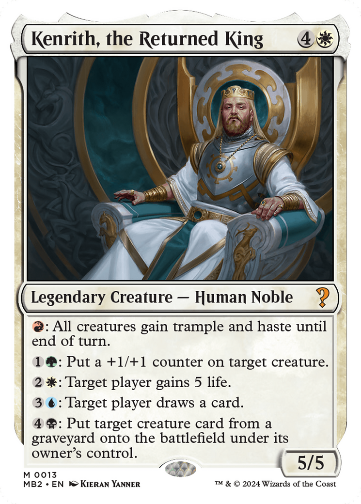 Kenrith, the Returned King (White Border) [Mystery Booster 2] - The Mythic Store | 24h Order Processing