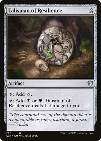 Talisman of Resilience [Commander 2021] - The Mythic Store | 24h Order Processing