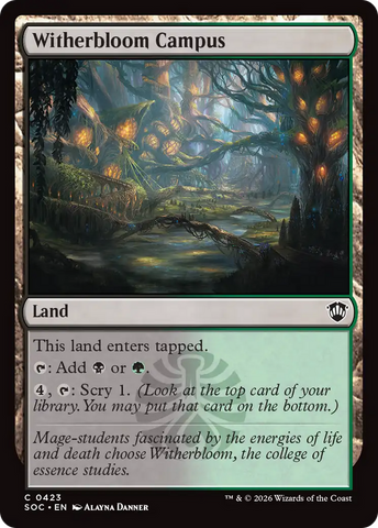 Witherbloom Campus [Secrets of Strixhaven Commander] - The Mythic Store | 24h Order Processing