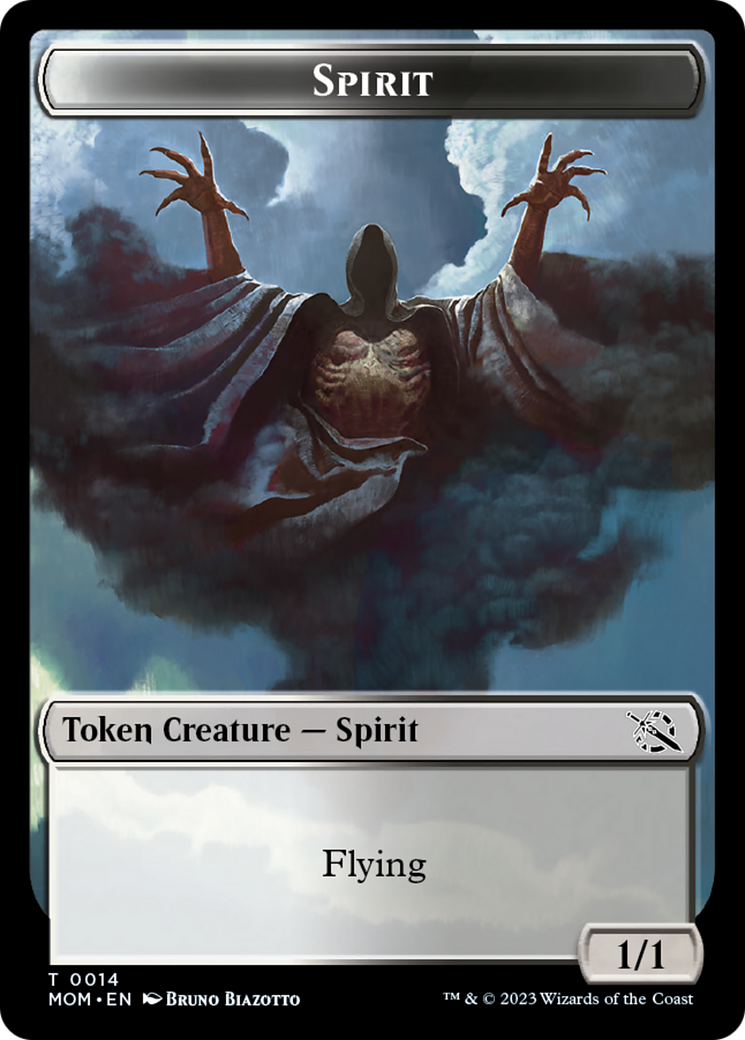 Treasure (20) // Spirit (14) Double-Sided Token [March of the Machine Tokens] - The Mythic Store | 24h Order Processing