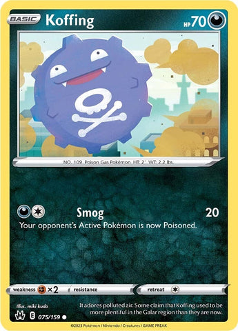 Koffing (075/159) [Sword & Shield: Crown Zenith] - The Mythic Store | 24h Order Processing