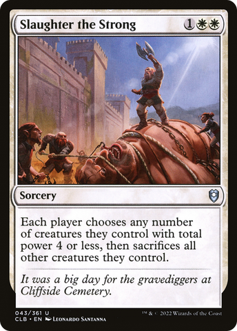 Slaughter the Strong [Commander Legends: Battle for Baldur's Gate] - The Mythic Store | 24h Order Processing