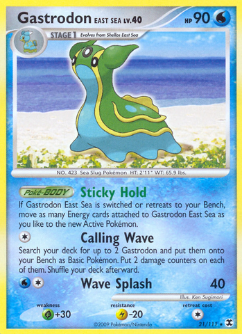 Gastrodon East Sea (21/111) [Platinum: Rising Rivals] - The Mythic Store | 24h Order Processing