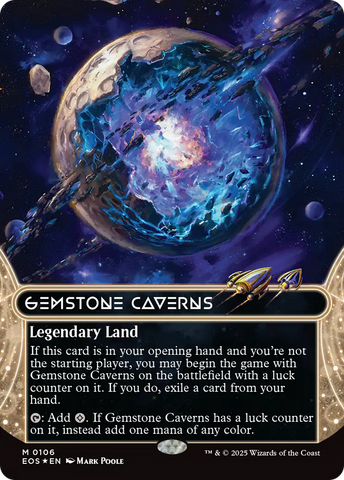 Gemstone Caverns (0106) (Borderless) (Galaxy Foil) [Edge of Eternities: Stellar Sights] - The Mythic Store | 24h Order Processing