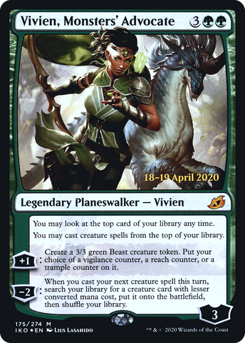 Vivien, Monsters' Advocate [Ikoria: Lair of Behemoths Prerelease Promos] - The Mythic Store | 24h Order Processing