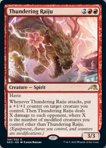 Thundering Raiju [Kamigawa: Neon Dynasty] - The Mythic Store | 24h Order Processing