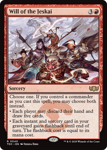 Will of the Jeskai [Tarkir: Dragonstorm Commander] - The Mythic Store | 24h Order Processing