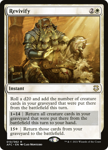 Revivify [Dungeons & Dragons: Adventures in the Forgotten Realms Commander] - The Mythic Store | 24h Order Processing