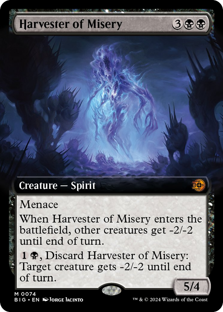 Harvester of Misery (Extended Art) [Outlaws of Thunder Junction: The Big Score] - The Mythic Store | 24h Order Processing