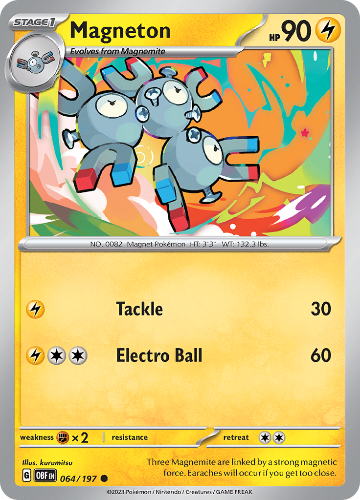 Magneton (064/197) [Scarlet & Violet: Obsidian Flames] - The Mythic Store | 24h Order Processing