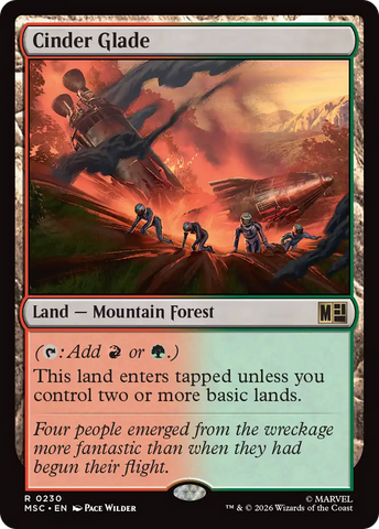 Cinder Glade (Surge Foil) [Marvel Super Heroes Commander] - The Mythic Store | 24h Order Processing