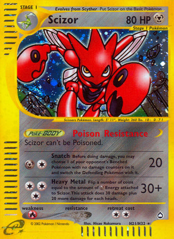 Scizor (H21/H32) [Aquapolis] - The Mythic Store | 24h Order Processing