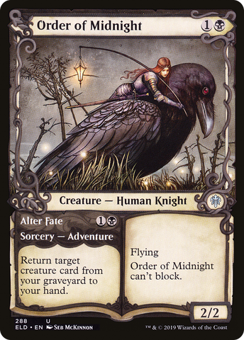 Order of Midnight // Alter Fate (Showcase) [Throne of Eldraine] - The Mythic Store | 24h Order Processing