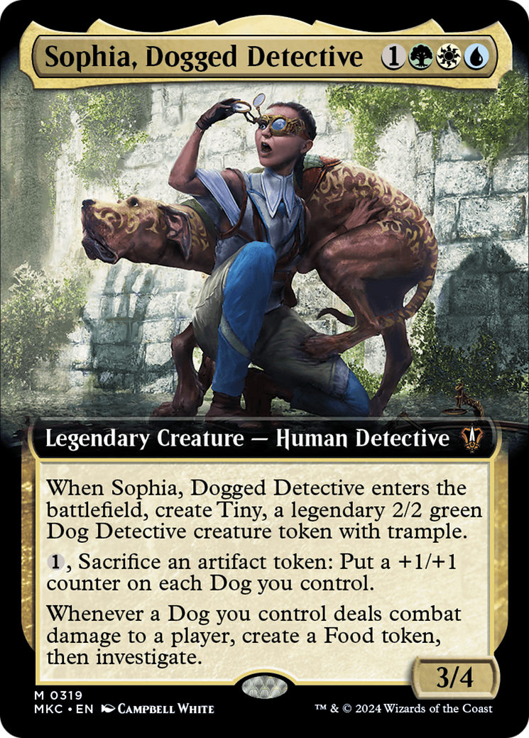 Sophia, Dogged Detective (Extended Art) [Murders at Karlov Manor Commander] - The Mythic Store | 24h Order Processing