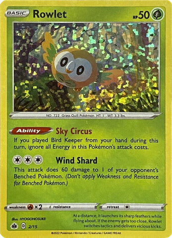 Rowlet (2/15) [McDonald's Promos: Match Battle] - The Mythic Store | 24h Order Processing