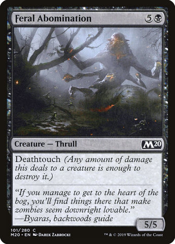 Feral Abomination [Core Set 2020] - The Mythic Store | 24h Order Processing