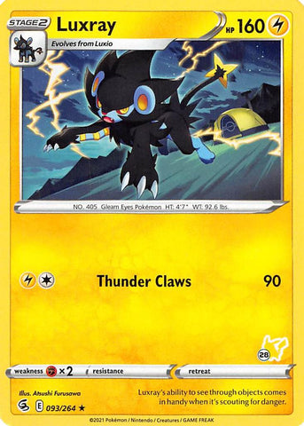 Luxray (093/264) (Pikachu Stamp #28) [Battle Academy 2022] - The Mythic Store | 24h Order Processing