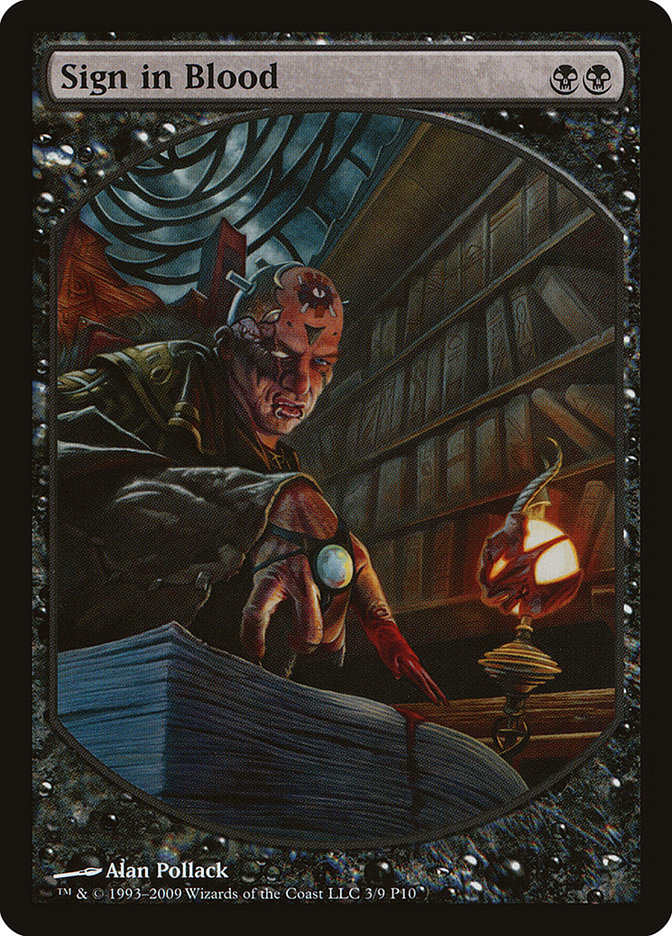 Sign in Blood [Magic Player Rewards 2010] - The Mythic Store | 24h Order Processing