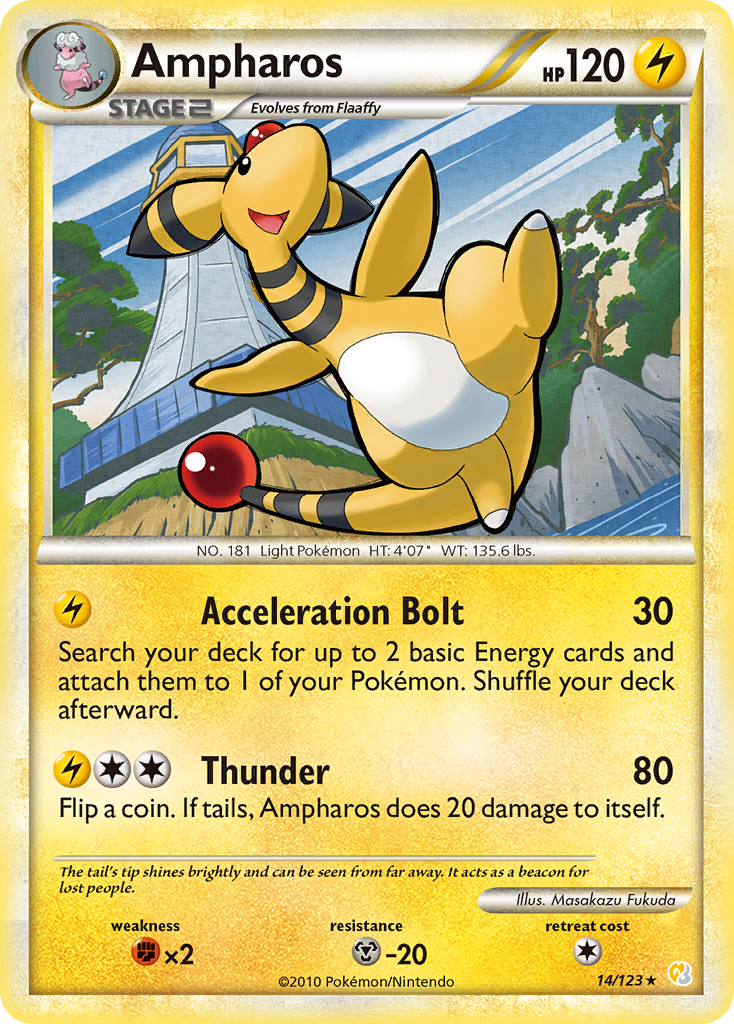 Ampharos (14/123) [HeartGold & SoulSilver: Base Set] - The Mythic Store | 24h Order Processing