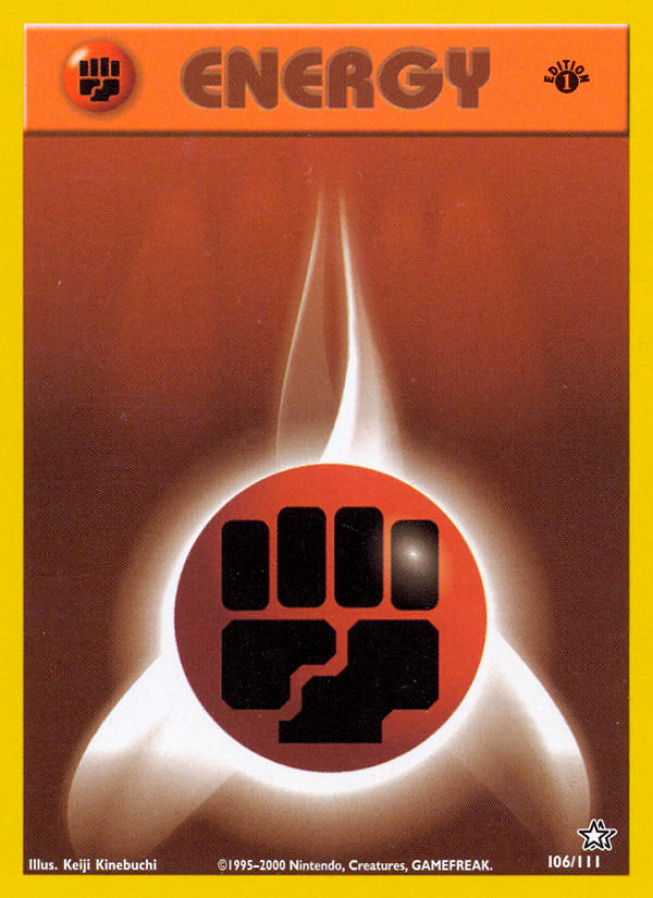 Fighting Energy (106/111) [Neo Genesis 1st Edition] - The Mythic Store | 24h Order Processing