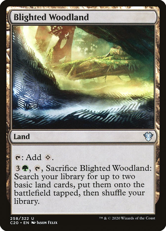 Blighted Woodland [Commander 2020] - The Mythic Store | 24h Order Processing