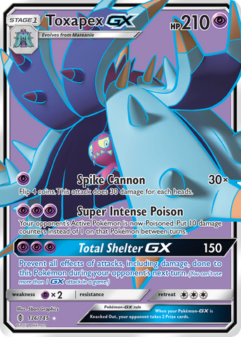Toxapex GX (136/145) [Sun & Moon: Guardians Rising] - The Mythic Store | 24h Order Processing