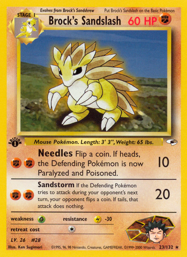 Brock's Sandslash (23/132) [Gym Heroes 1st Edition] - The Mythic Store | 24h Order Processing