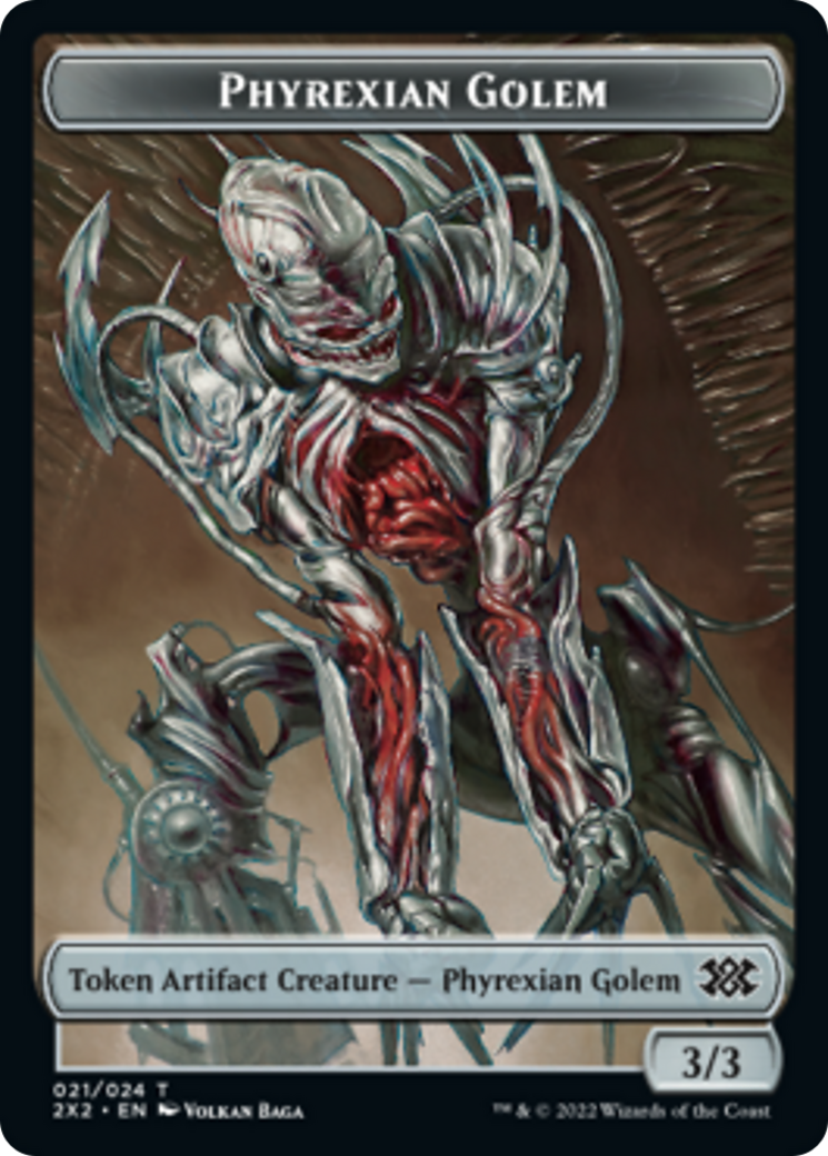 Bear // Phyrexian Golem Double-Sided Token [Double Masters 2022 Tokens] - The Mythic Store | 24h Order Processing