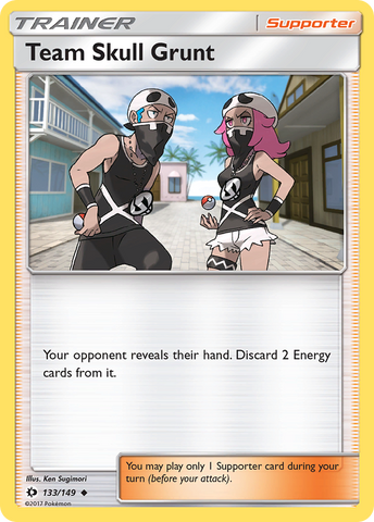 Team Skull Grunt (133/149) [Sun & Moon: Base Set] - The Mythic Store | 24h Order Processing