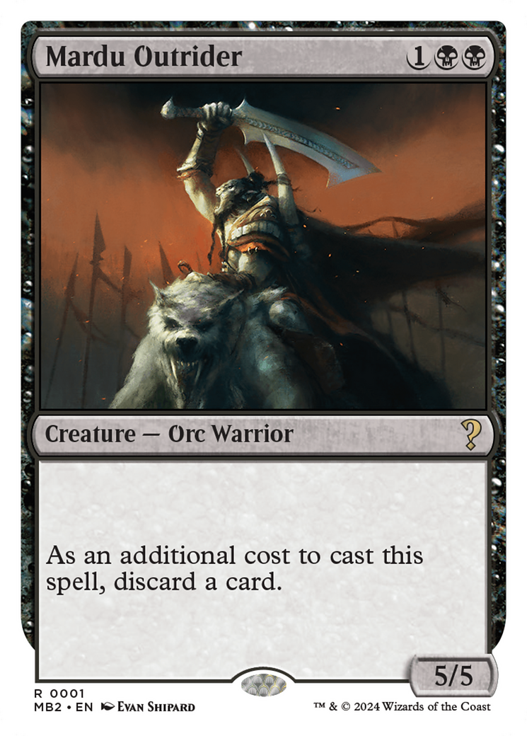Mardu Outrider (White Border) [Mystery Booster 2] - The Mythic Store | 24h Order Processing