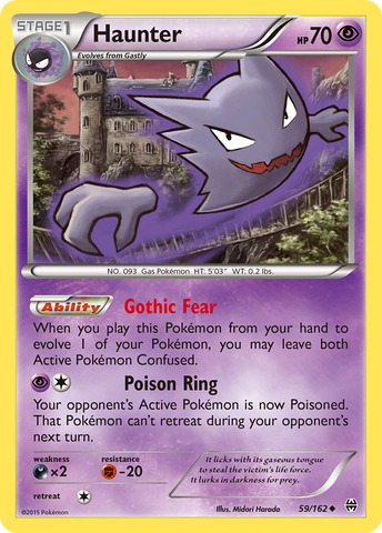 Haunter (59/162) [XY: BREAKthrough] - The Mythic Store | 24h Order Processing