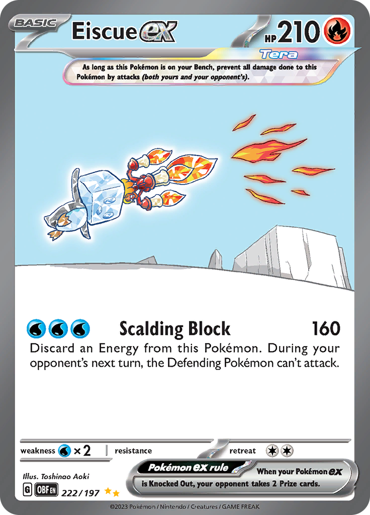 Eiscue ex (222/197) [Scarlet & Violet: Obsidian Flames] - The Mythic Store | 24h Order Processing